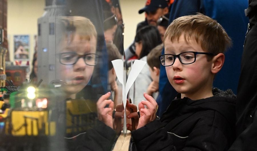 Photos: Lego train display a hit with kids in East Dundee