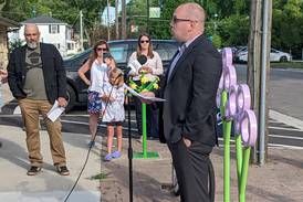 Oswego celebrates display of public art projects downtown 