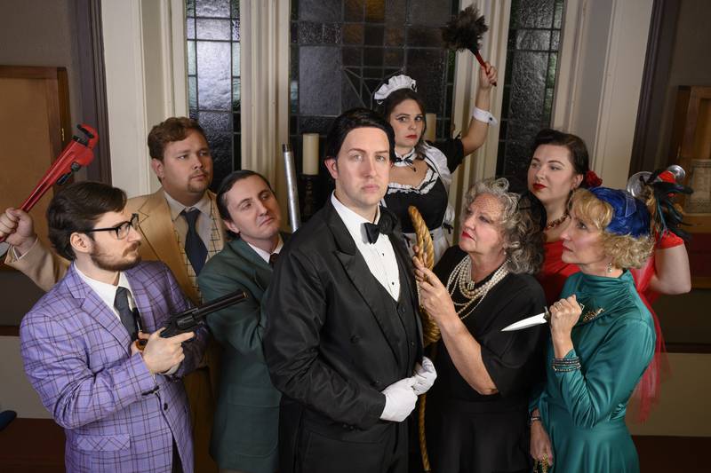 Dixon Stage Left presents "Clue." 
The show opens at 7:30 p.m. Thursday, Dec. 7, with additional performances at 7:30 p.m. Dec. 8, 9 14, 15, 16 and at 2:30 p.m. Sundays Dec. 10 and 17.