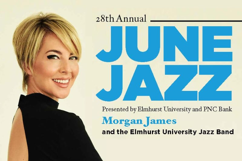 Singer and songwriter Morgan James will perform with the Elmhurst University Jazz Band to headline the 28th annual June Jazz concert at 6:30 p.m. Saturday, June 15, 2024, on Elmhurst University’s arboretum campus.