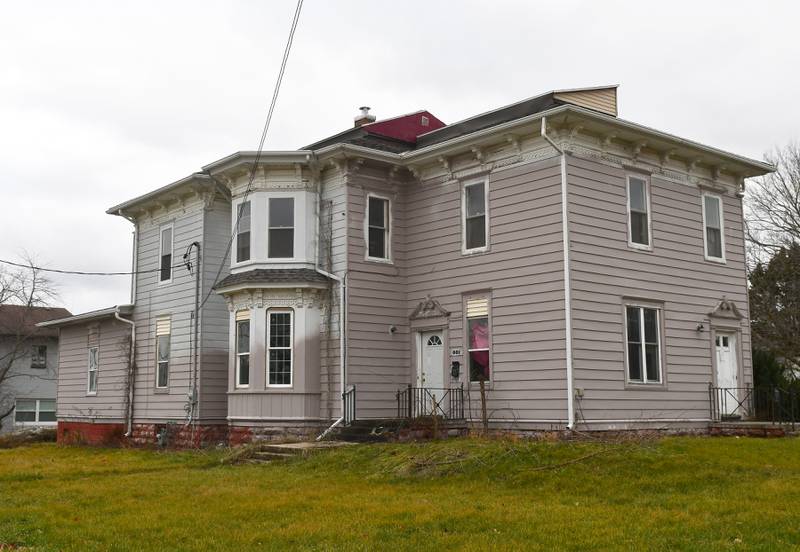 This house at 601 S. Division Ave. in Polo is slated for demolition. The building was declared unfit for human occupancy by the city of Polo in June 2021, and again in June and August 2022. It is located on the southwest corner of Illinois Route 26 (Division Avenue) and Milledgeville Road.