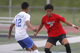 Boys soccer: Huntley battles back to force 1-1 tie with Larkin in Huntley Quad opener