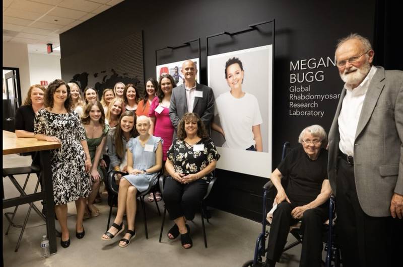 The grand opening of the Megan Bugg Global Rhabdomyosarcoma Research Laboratory in Portland Oregon back in April.