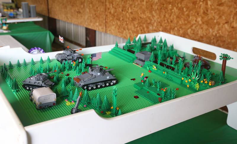 Elliott Geier made this Lego layout during the La Salle County 4-H Fair on Thursday, July 11, 2024 in Ottawa.