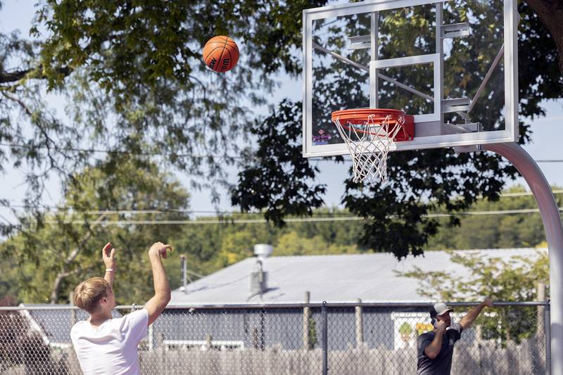 The courts were built with the help of grant funding and were dedicated Tuesday, Sept. 17, 2024.