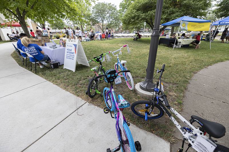 Bikes were part of several giveaways Saturday, June 22, 2024 during the Sauk Valley Diversity Alliance’s Juneteenth celebration.