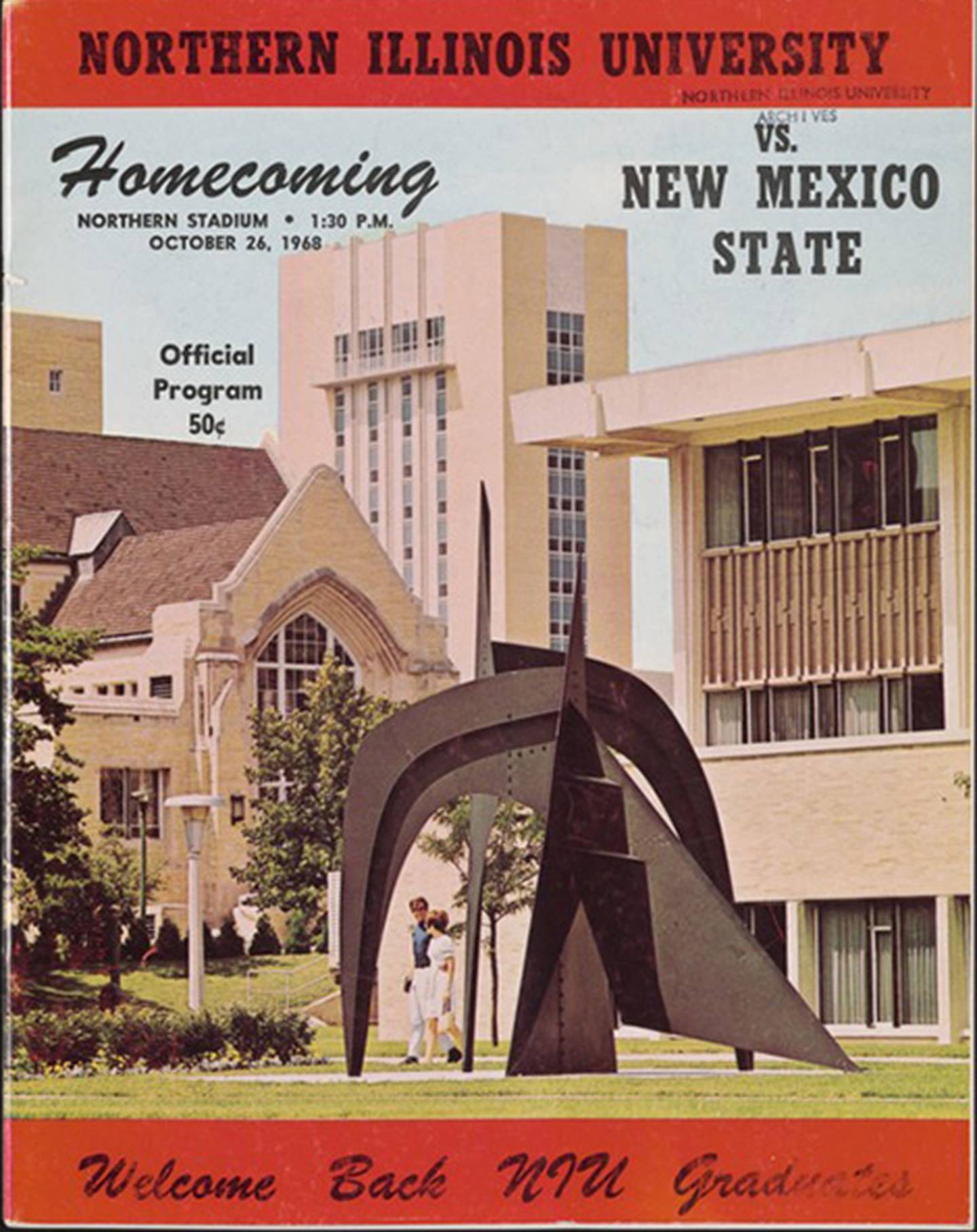 1968 Homecoming pamphlet from Northern Illinois University