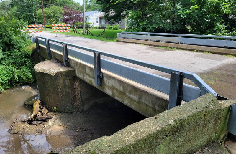 The Post Street bridge just north of Prairie Street in Ottawa will be closed to vehicle and pedestrian use for the next year, while city officials sort out details of its replacement.