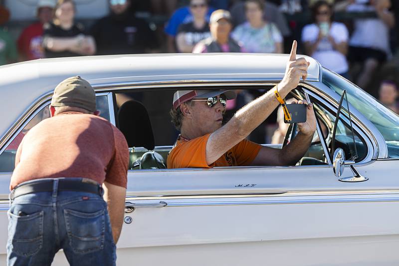 A passenger takes some video during the contest Monday, June 10, 2024.