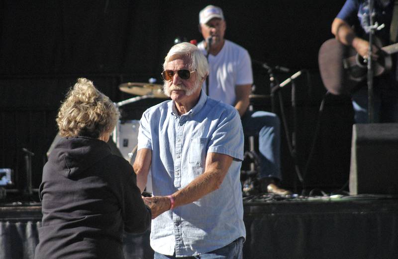 Penny and Kris Lauritzen dance to the music of Burn 'n' Bush. The Dement Town Music Fest, presented by Discover Dixon was held on Saturday, Sept. 7, 2024