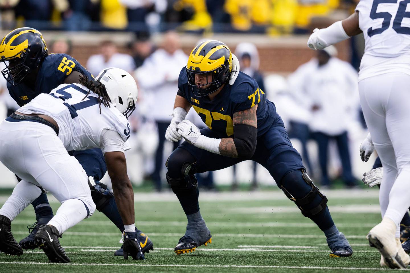 Trevor Keegan, a Crystal Lake South graduate, and his line mates continue to thrive, helping Michigan power its way to 241.7 rushing yards a game and allowing only nine sacks in seven games, which ranks in the top 30 nationally.