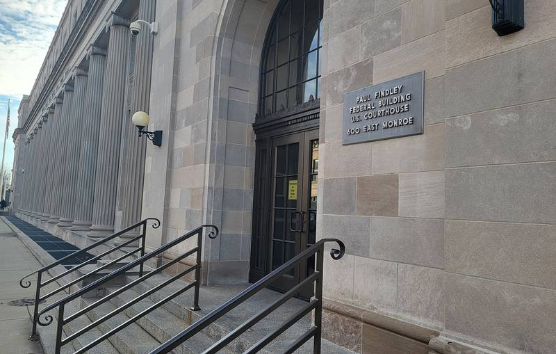 The Paul Findley Federal Courthouse is pictured in Springfield.