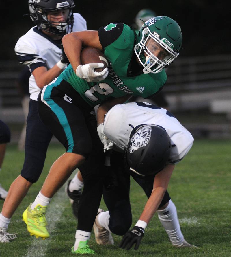 Seneca's Gunner Varland runs the ball against Lisle at Seneca on Friday, Sept. 6, 2024.