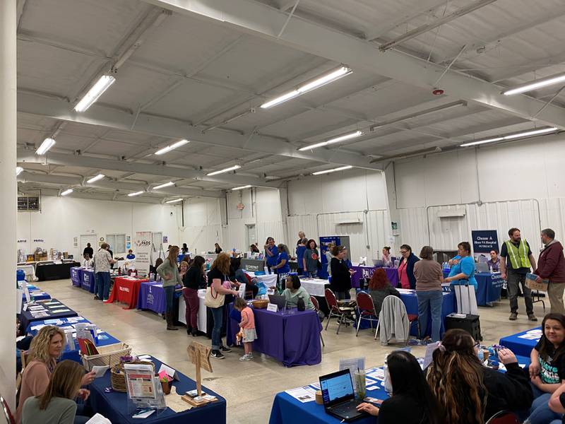 Providers inside the building at We Care Grundy County during the Grundy Area Providers resource day.