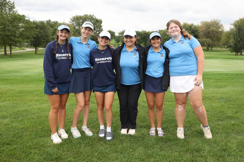 Nazareth takes the team title in the Class 1A Providence Regionals at the Green Garden Country Club in Frankfort on Thursday, Sept. 28, 2023.